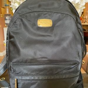 Michael Kors authentic black Nylon book bag.